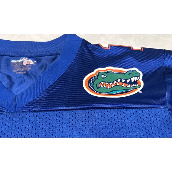 Vintage Russell Athletic Florida Gators Football Jersey Youth Size Large #1 - Picture 3 of 7